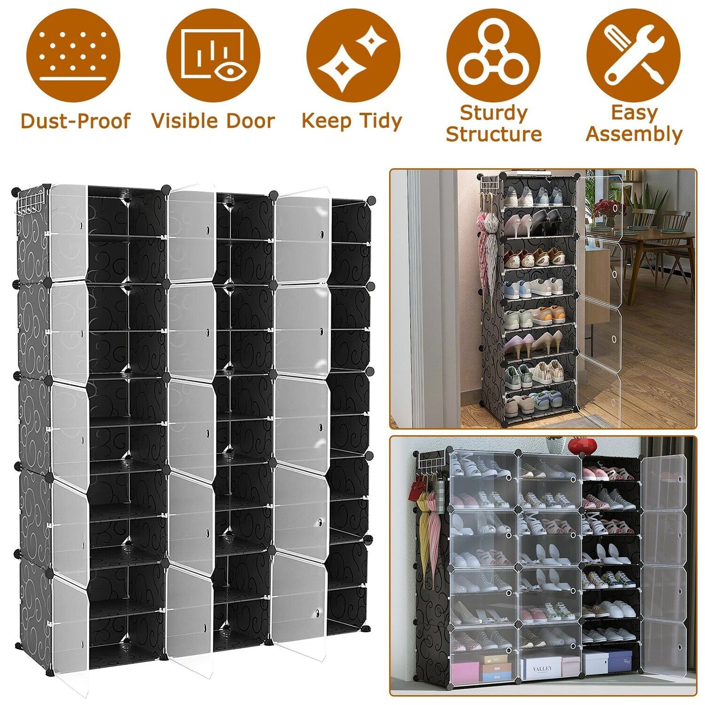 60 Pairs Shoe Rack Organizer