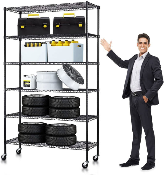 18”x48”x82” 6 Tier Wire Shelving Unit