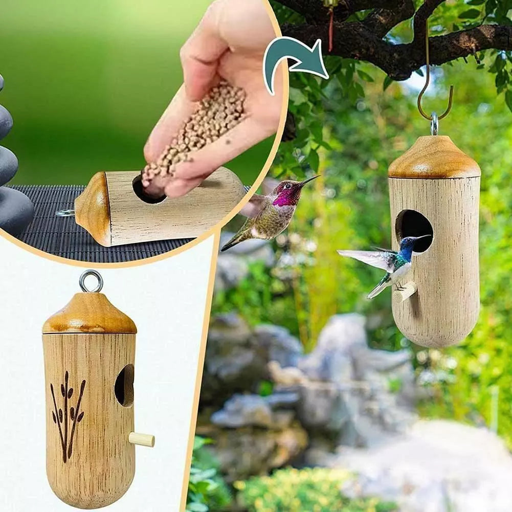 Hummingbird House Wooden Hand Craft Outdoor