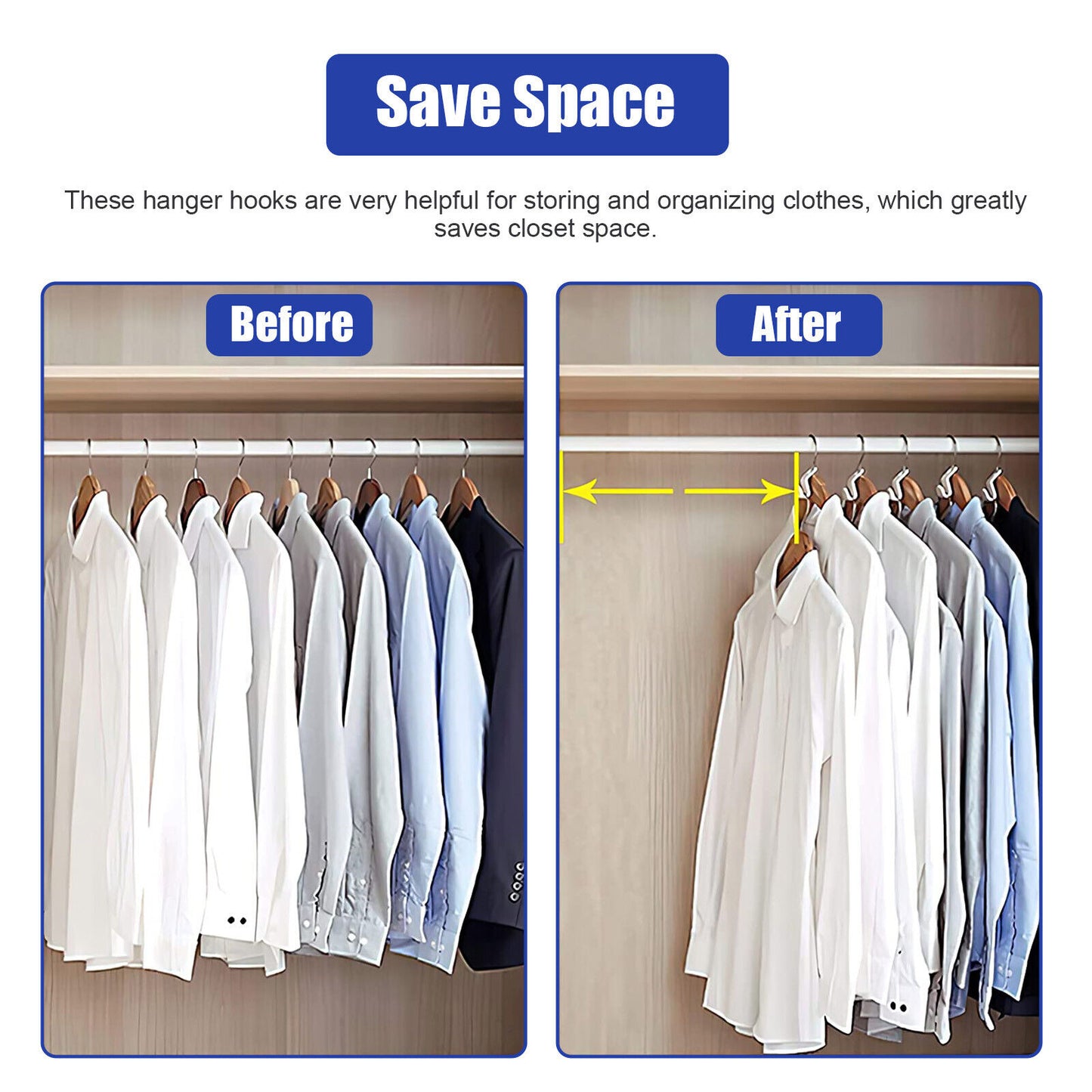 30X Closet Hanger Organizer