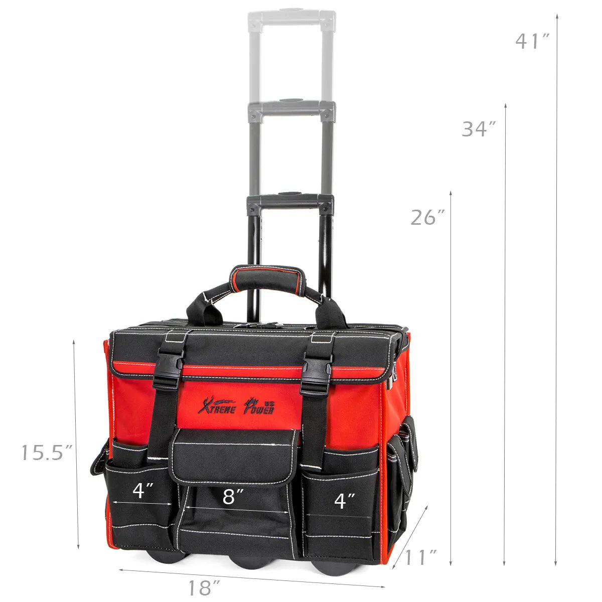 Tool Bag 18" With Wheels Portable