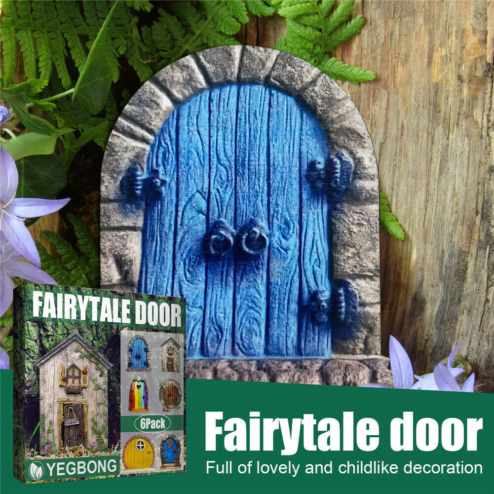 6PCS Fairy Door for Home Garden