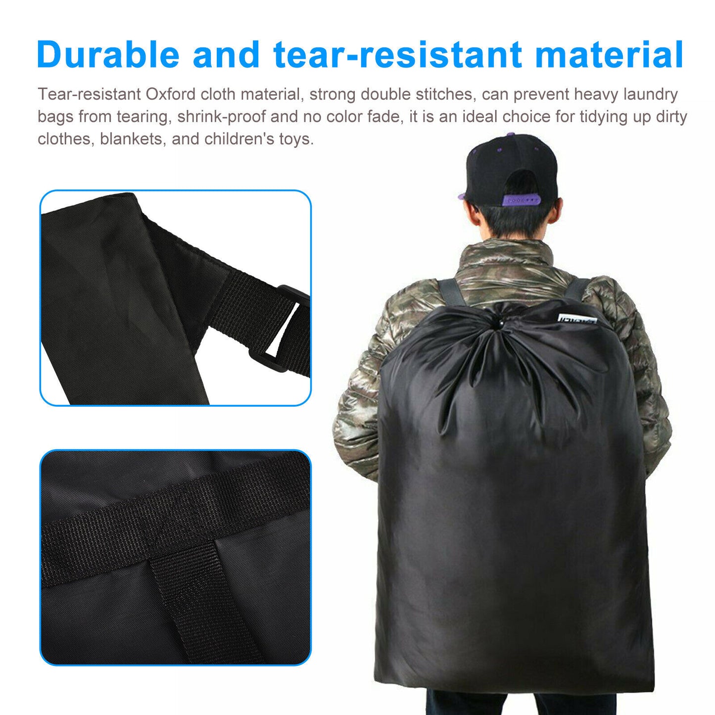 Large Backpack Laundry Bag