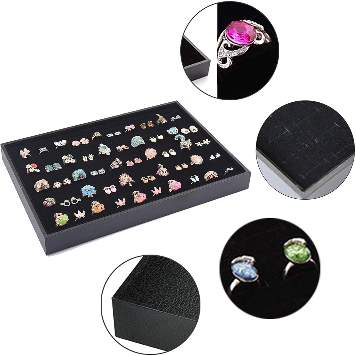 100 Slots Jewelry Ring Display