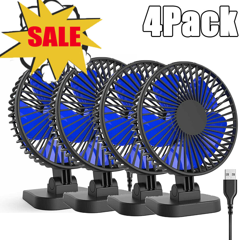 4Pcs Mini 4 inch Desk Fan