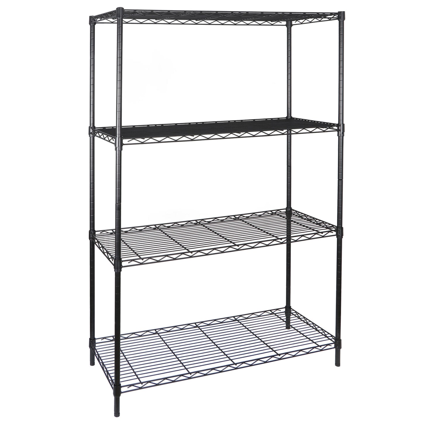 2x 4 Tier Steel Wire Shelf Rack