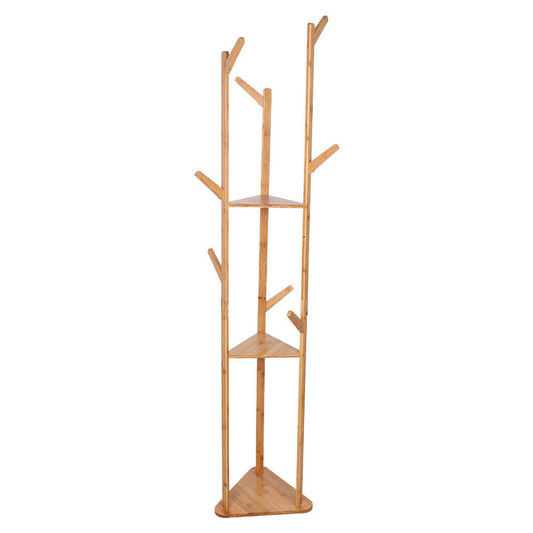 Wooden Standing Hat Coat Rack