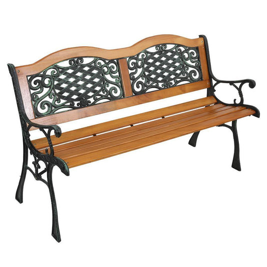 50" Patio Porch Garden Bench Cast Iron