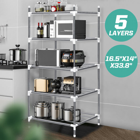 5 Shelf Adjustable Steel Storage Rack