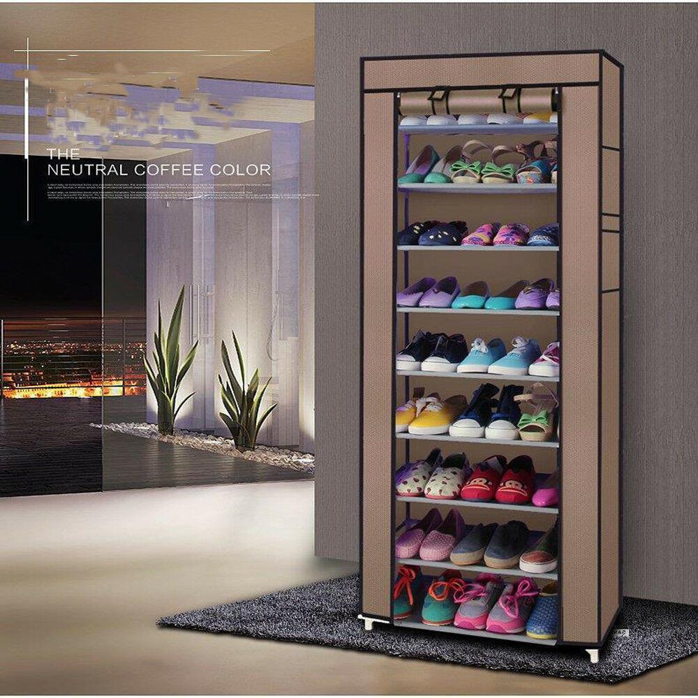 Dustproof 9 Layers Shoes Cabinet