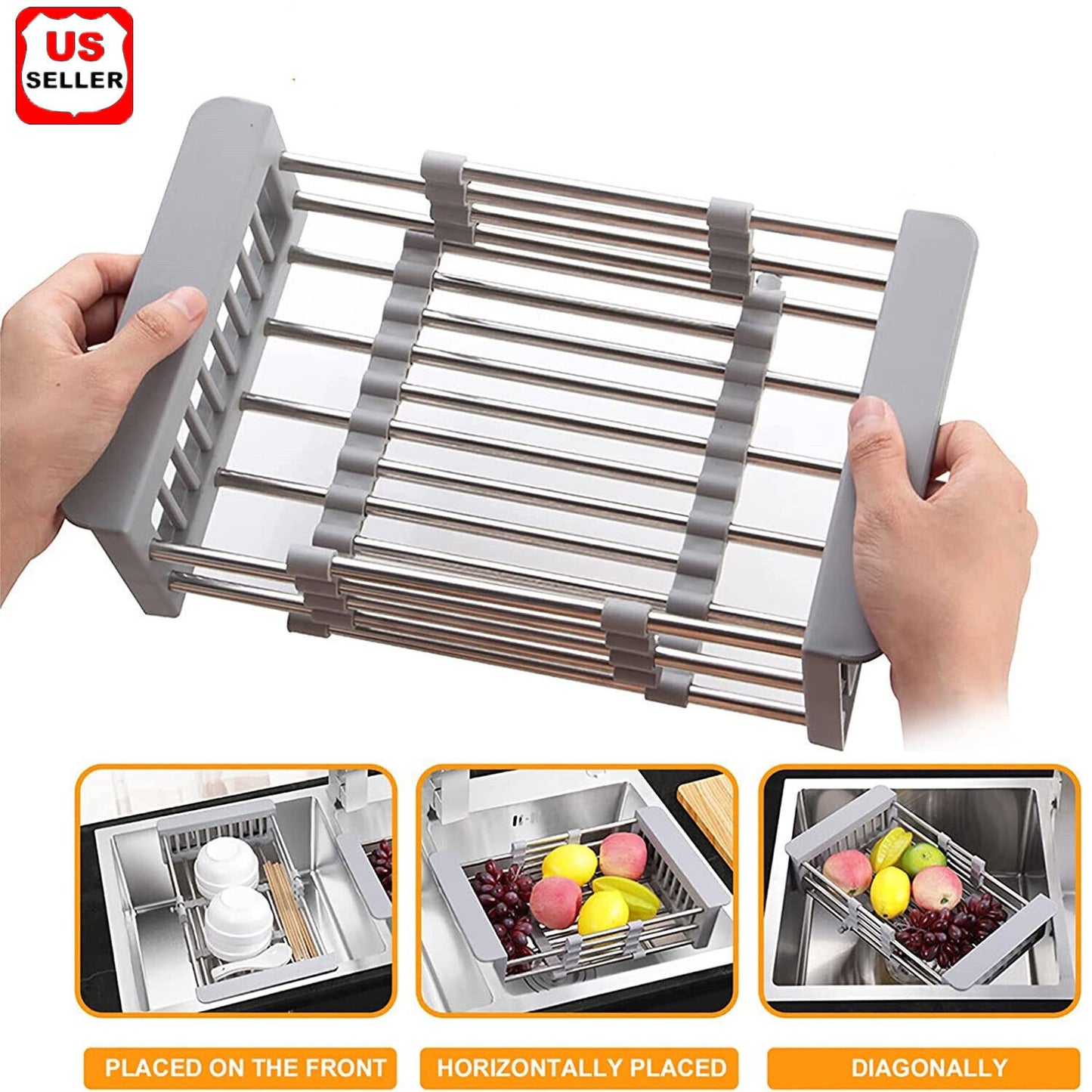 Kitchen Dish Drying Sink Rack