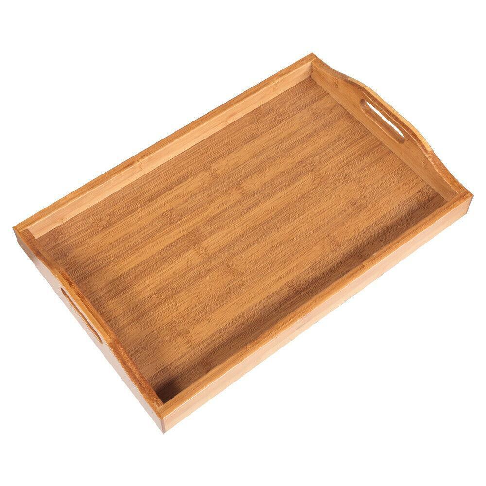 Wooden Serving Tray with Handles