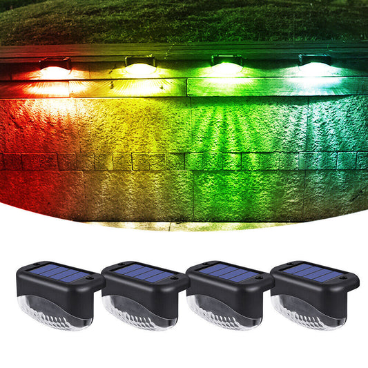 4Pcs Solar Deck Lights Outdoor