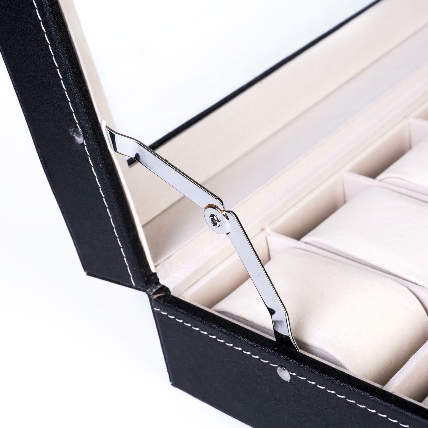 24-Slot Leather Watch Box