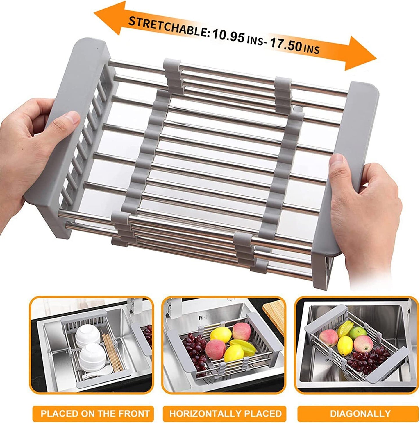 Kitchen Dish Drying Sink Rack