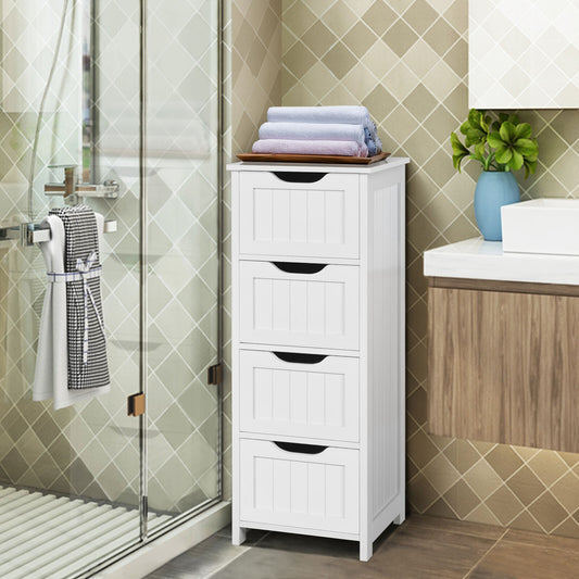 Bathroom Storage Cabinet with 4 Drawers