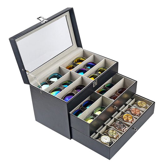 24 Slots Glass Jewelry Storage