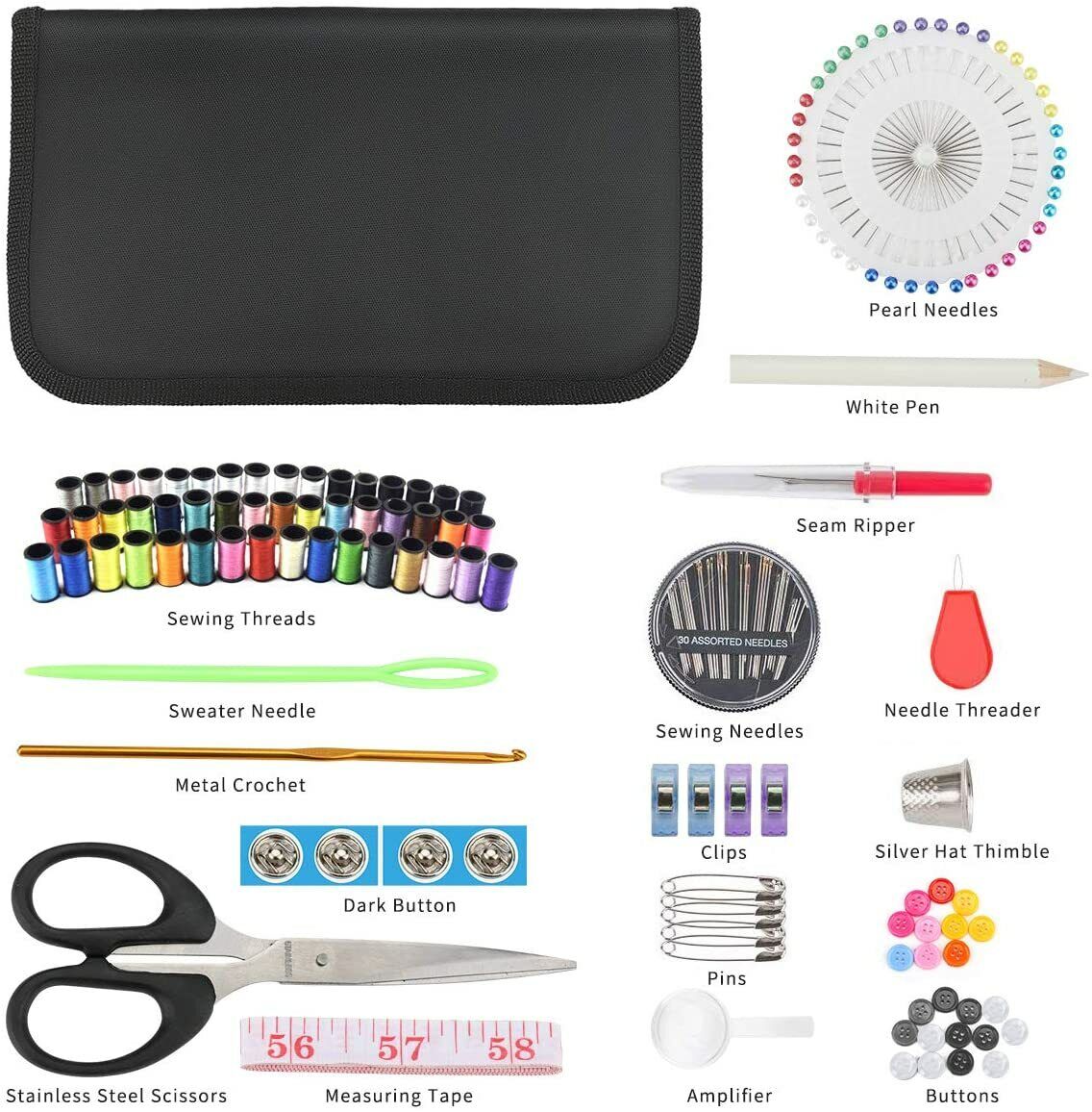 172pc Home Travel Sewing Kit