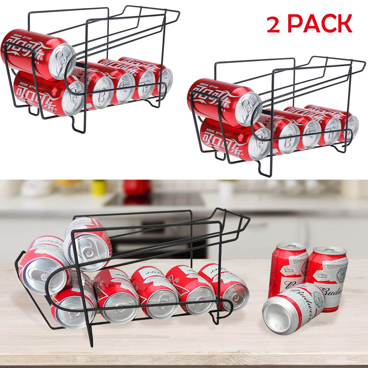 2-Tier Soda Dispenser for 20 Cans