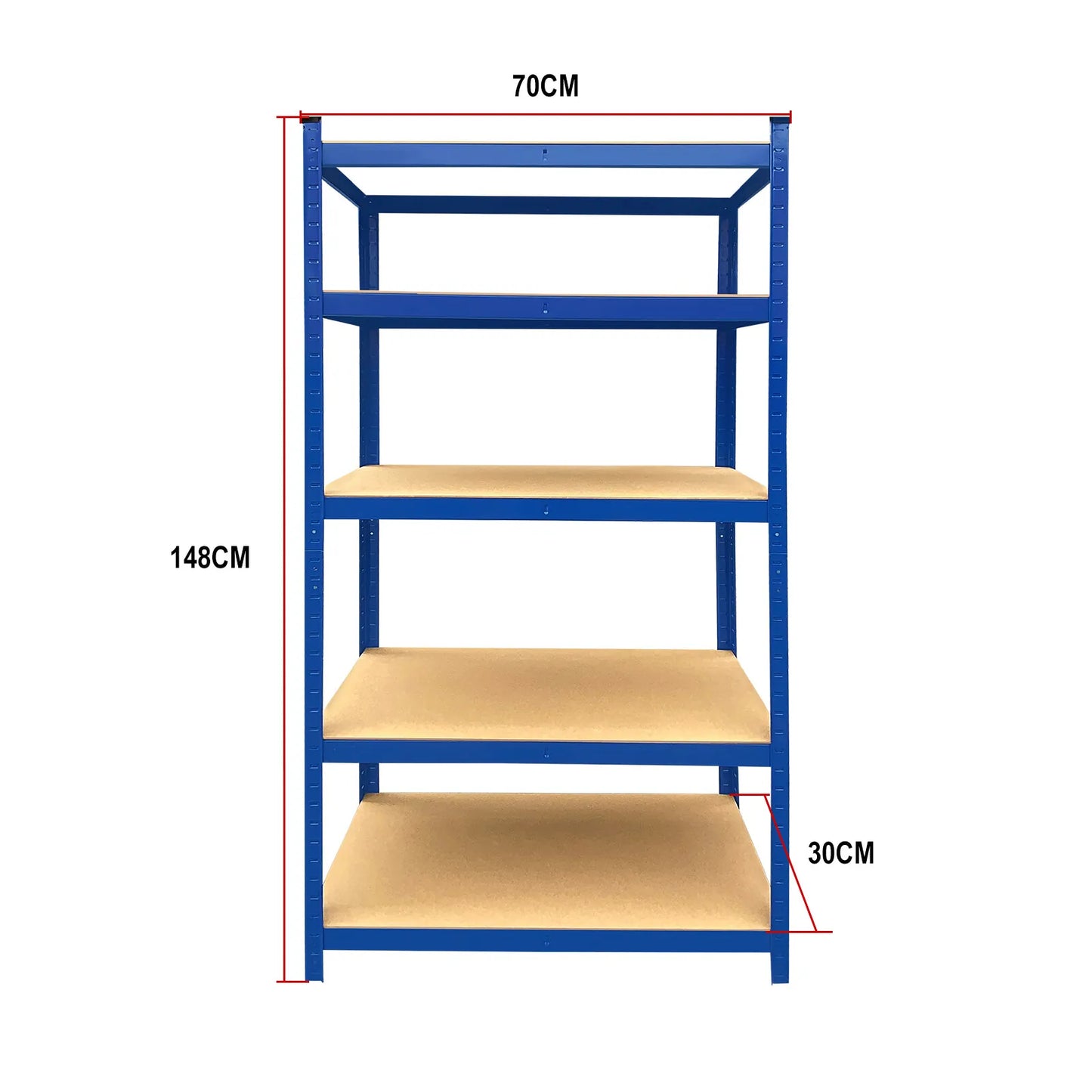 5 Tier Heavy Duty Boltless Metal Shelving Shelves