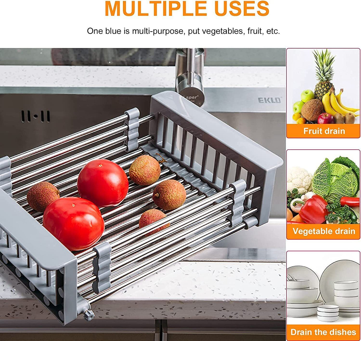 Kitchen Dish Drying Sink Rack