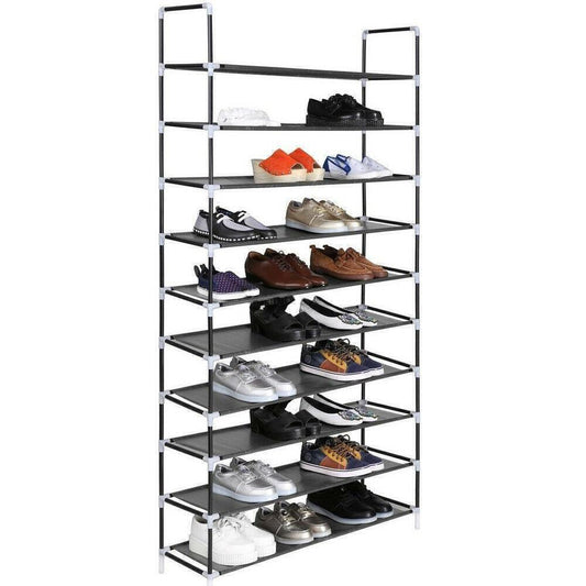 Storage Shoe Shelves 10 Tier 50 Pair