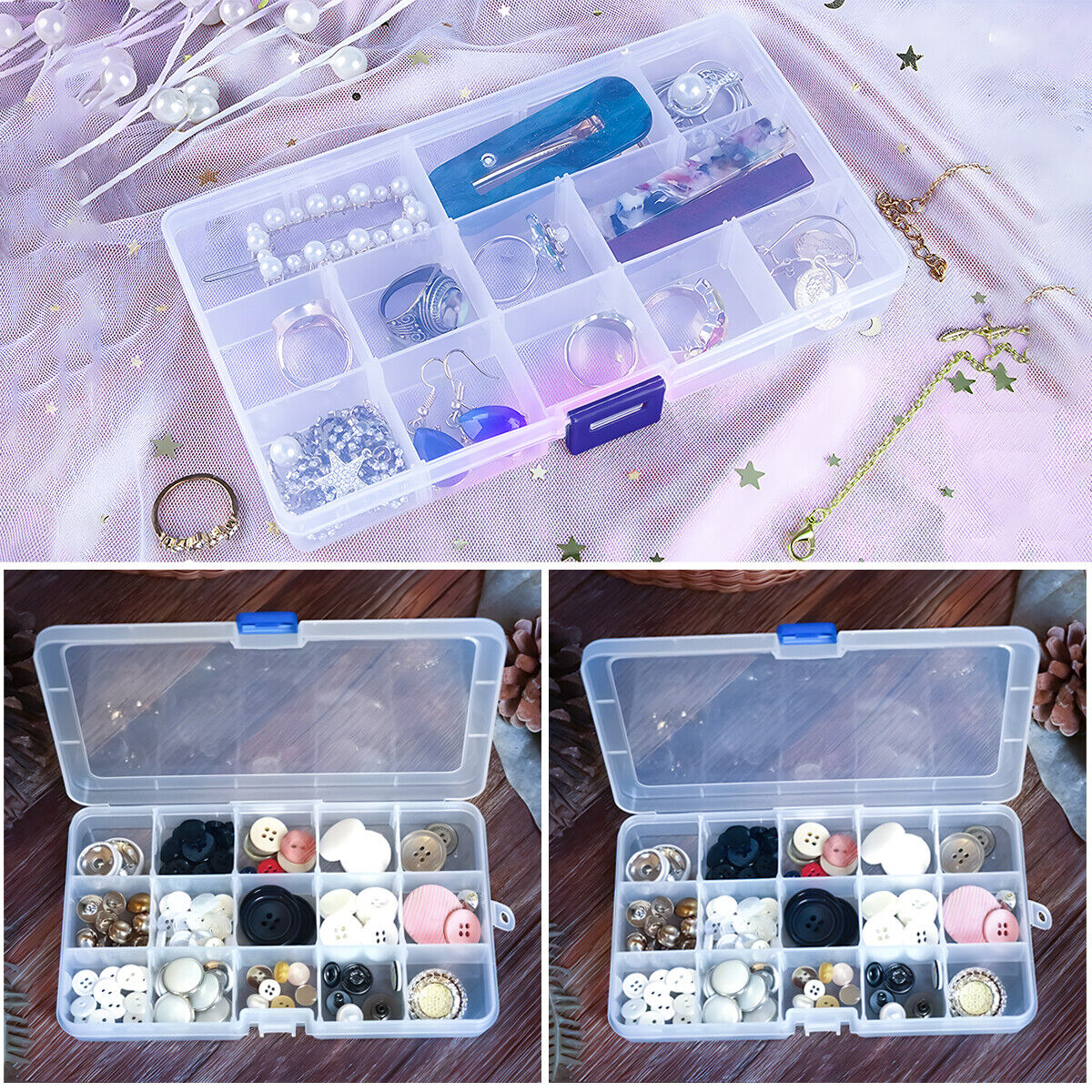 15 Grids Jewelry Storage Box