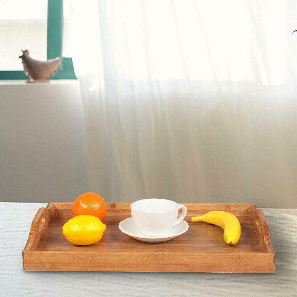 Wooden Serving Tray with Handles