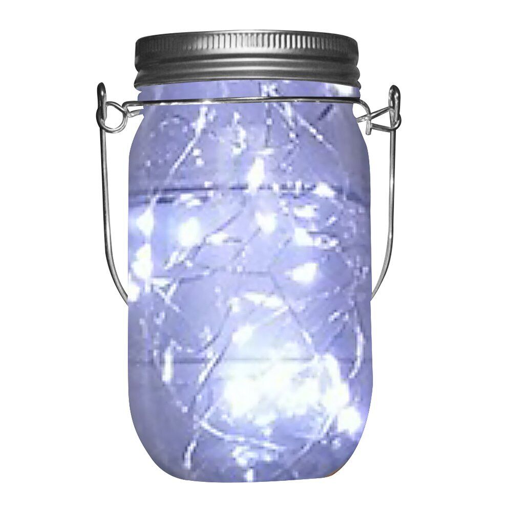 Solar Powered Mason Jar Lid 20LEDs