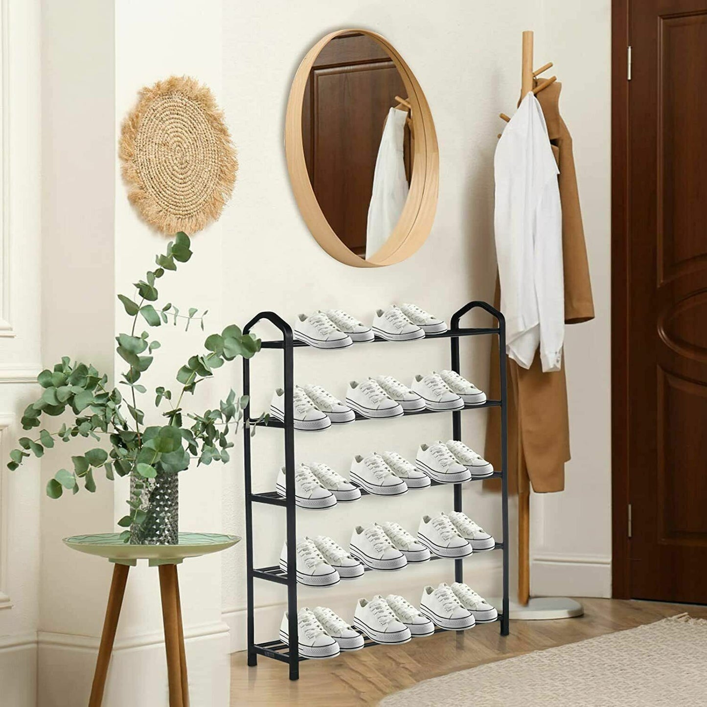 5-Tier Stackable Shoe Rack