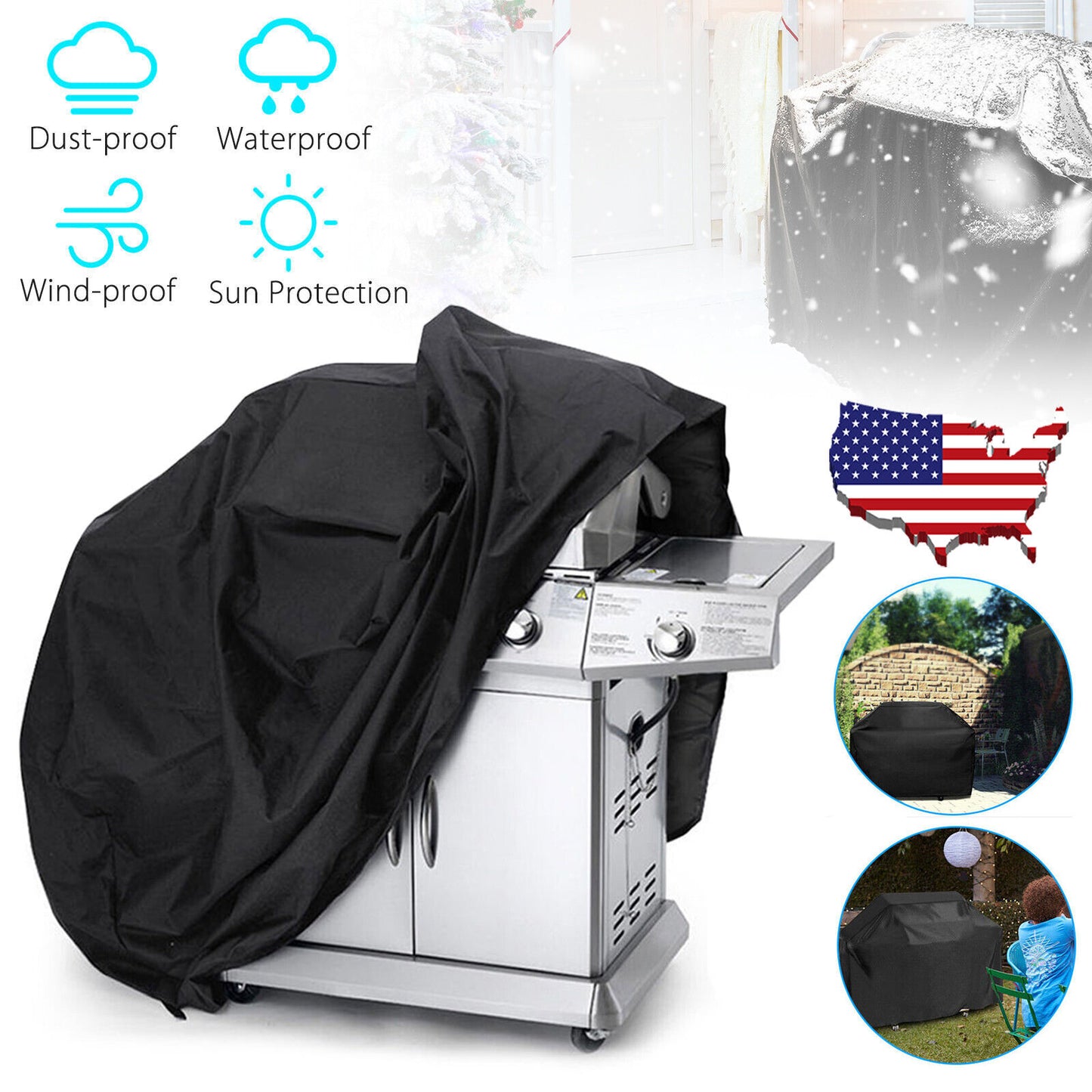 BBQ Gas Grill Cover 67 Inch