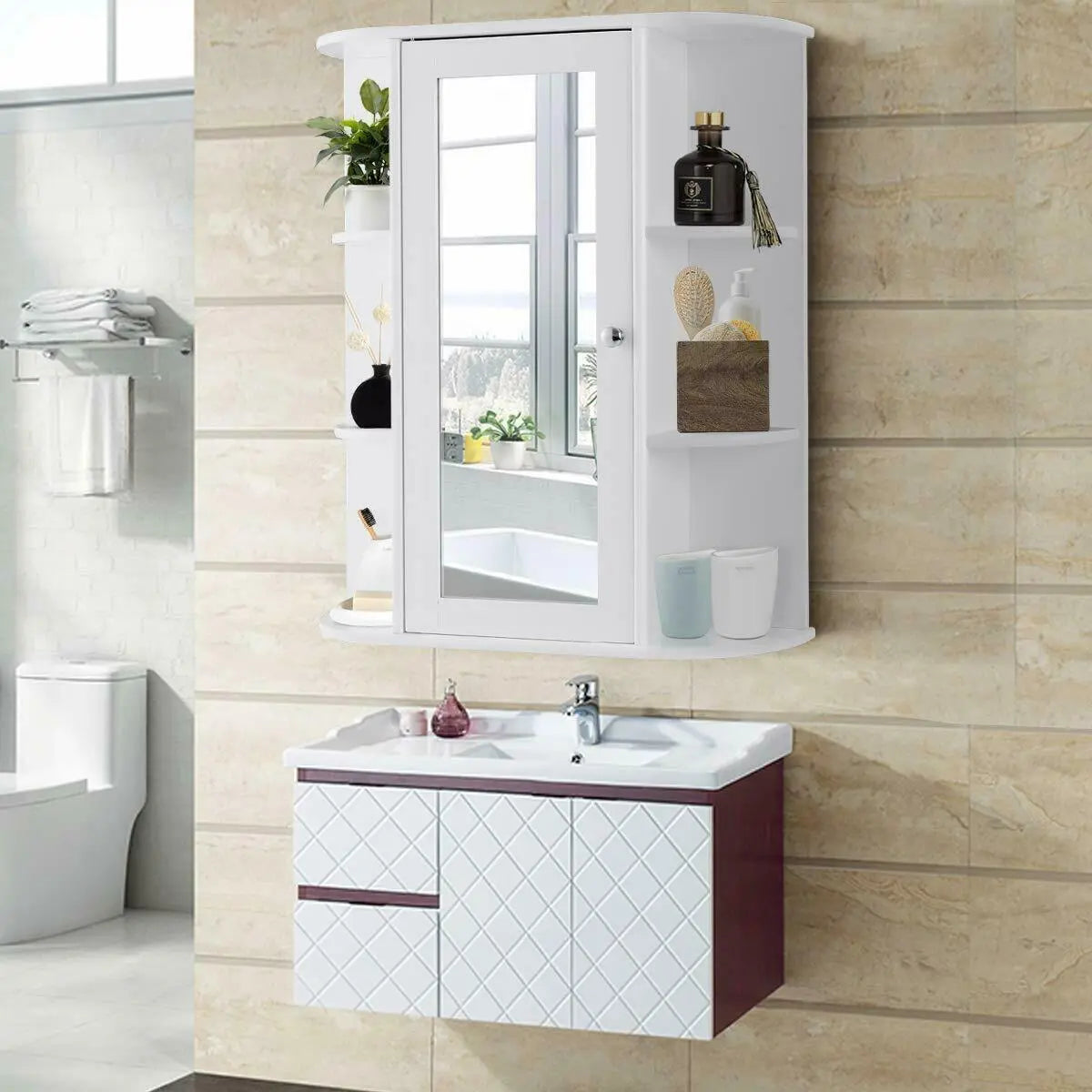 Bathroom Wall Mount Cabinet Storage