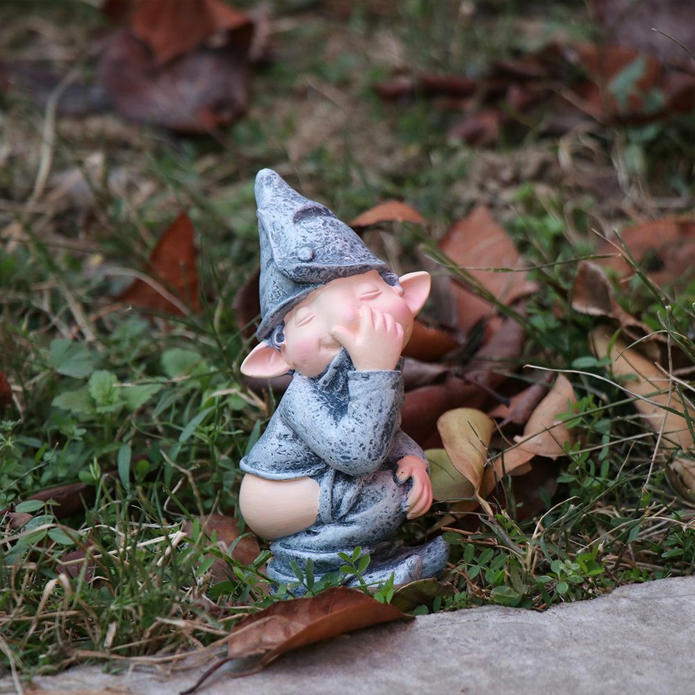 Pooping Garden Gnome Decor