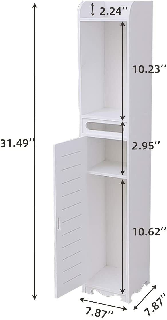 Slim Bathroom Storage Cabinet