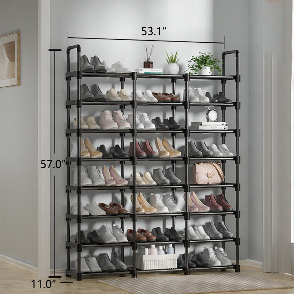 8-Tier Metal Shoe Rack Shelf