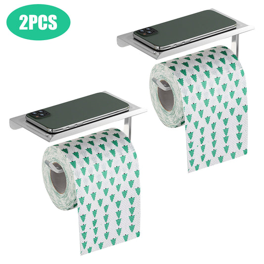 2pcs Toilet Paper Holder w/ Shelf