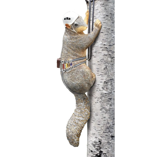 Outdoor Hand Painted Squirrel Tree Climber Sculpture