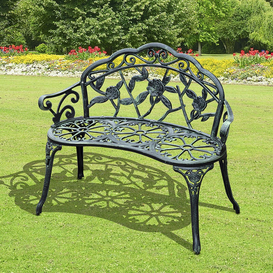 Outdoor Furniture Cast Aluminum Antique Rose Design