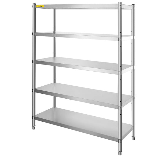 5-Tier Kitchen Shelves Shelf Rack 72in