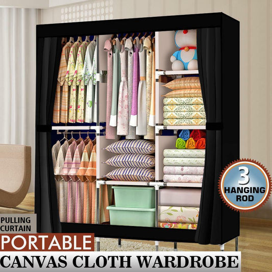 71" Portable Clothes Storage