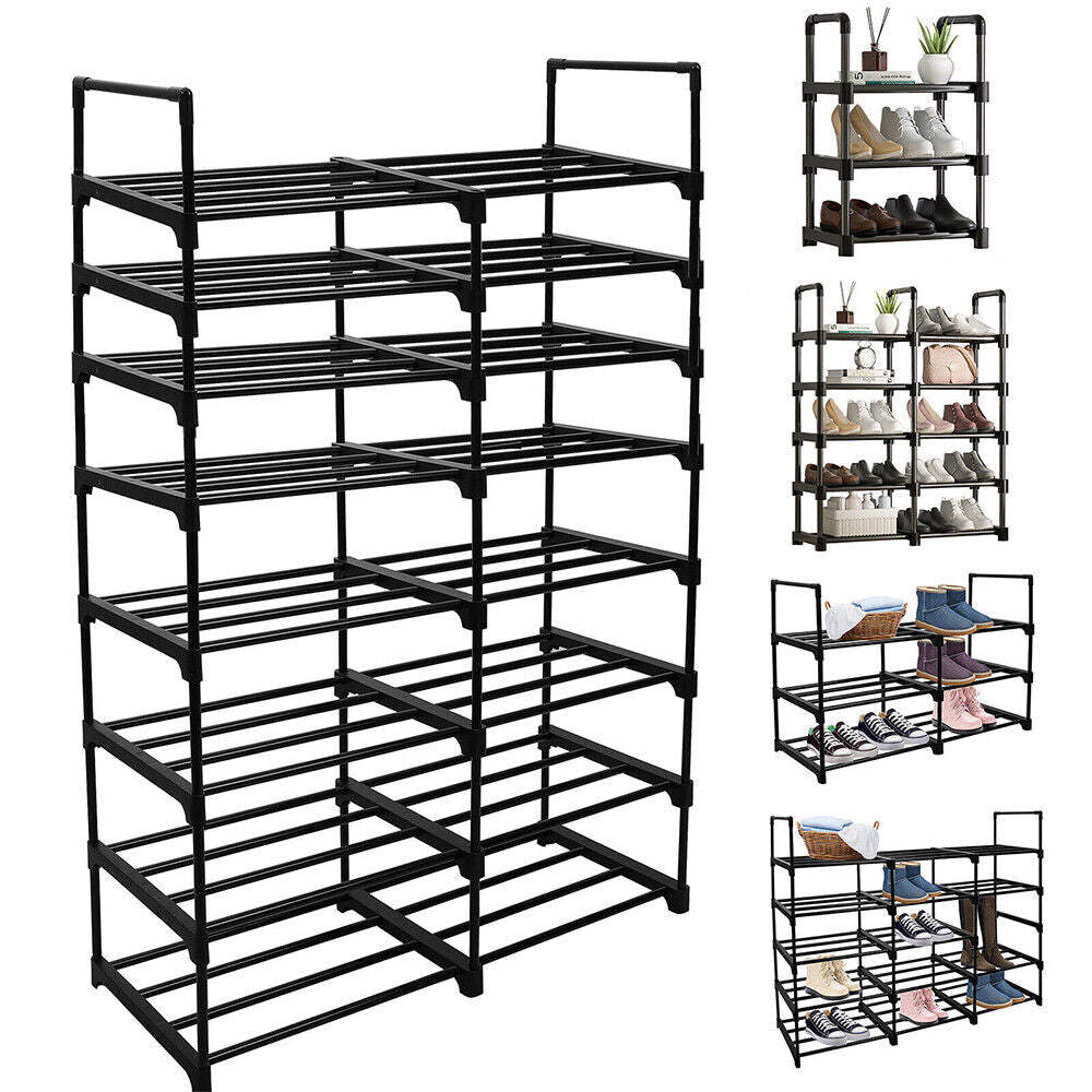 8-Tier Metal Shoe Rack Shelf