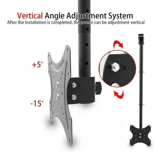 Full Motion Ceiling TV Wall Mount Bracket for 20 26 32 36 40 42 46 50 55