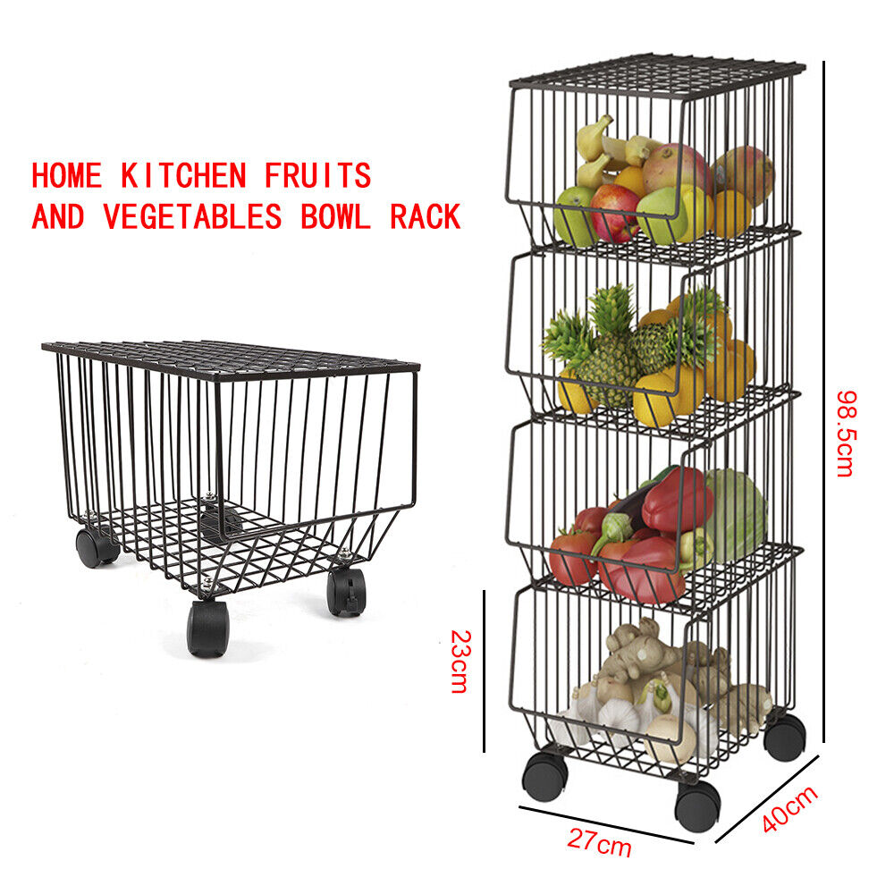 4-Tiers Kitchen Storage Rack