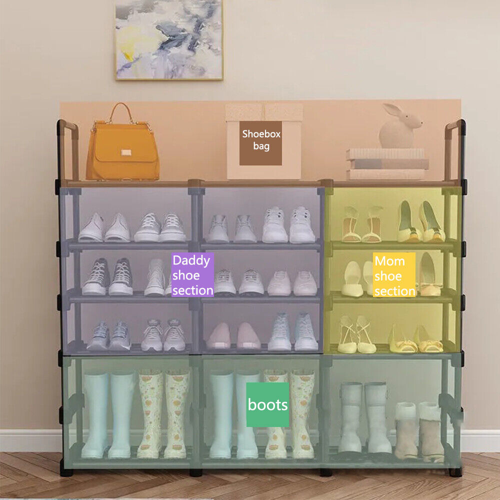 8-Tier Metal Shoe Rack Shelf