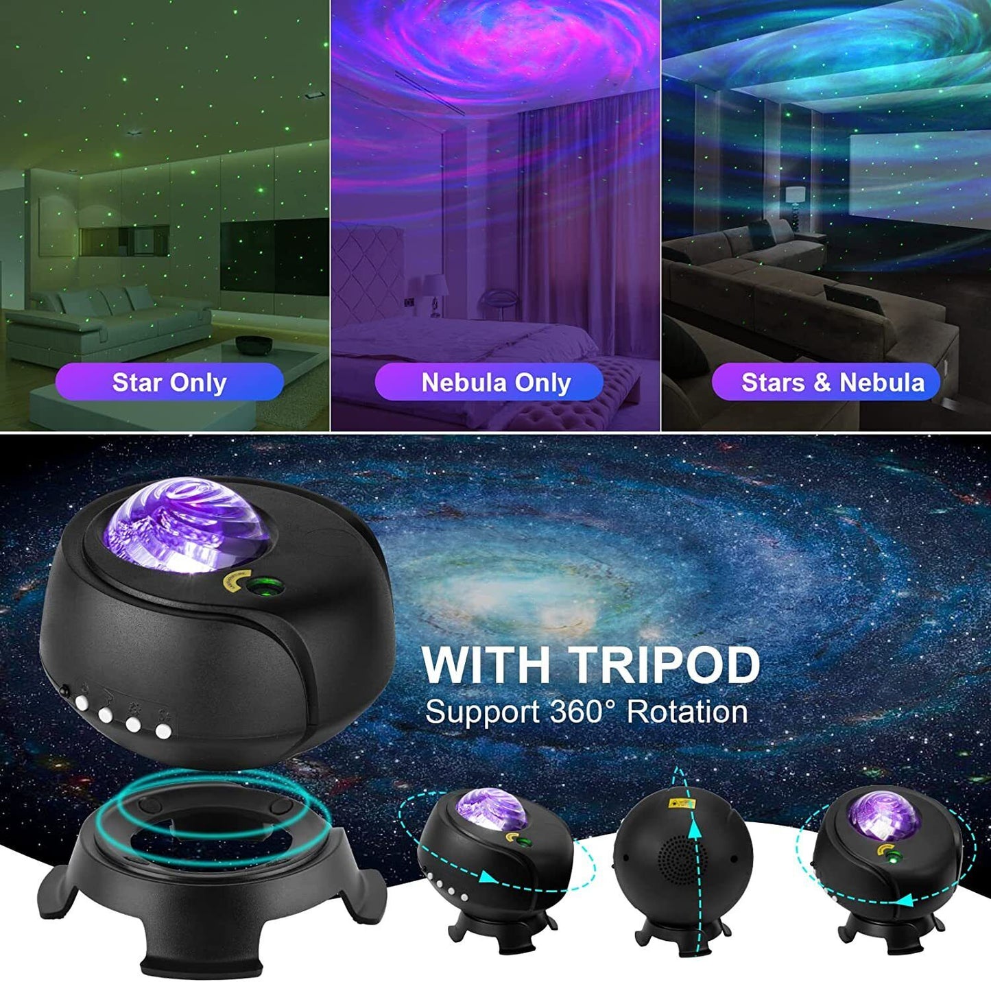 Galaxy Projector Starry Sky Night Light