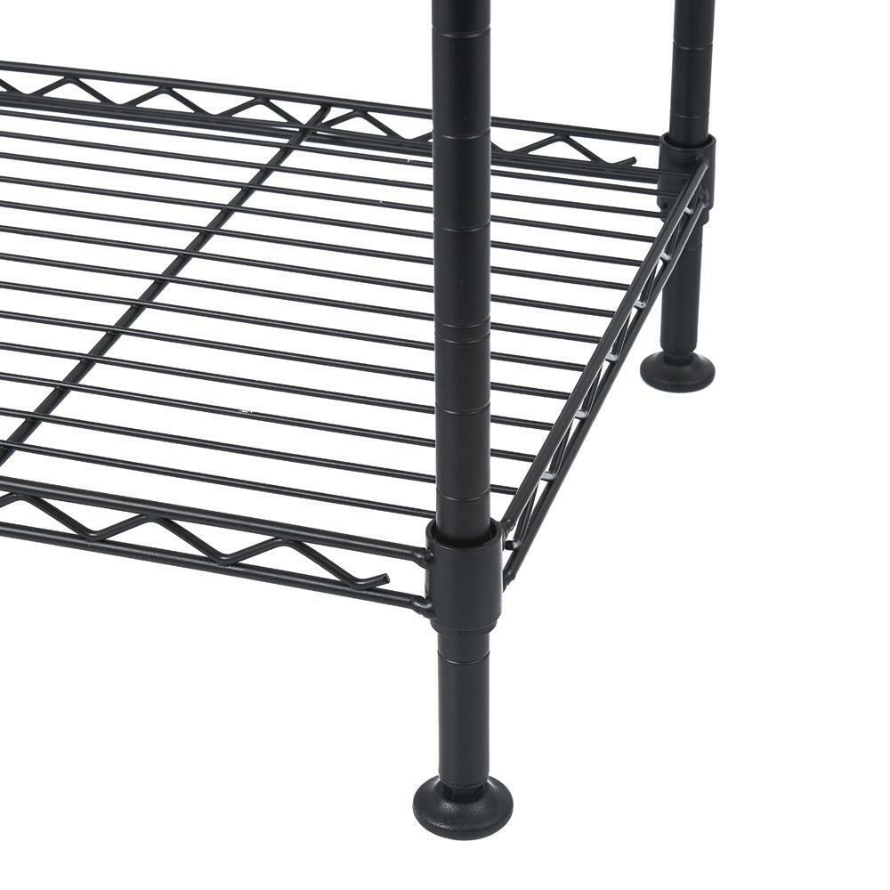 4 Tier Adjustable Steel Wire Shelving Rack