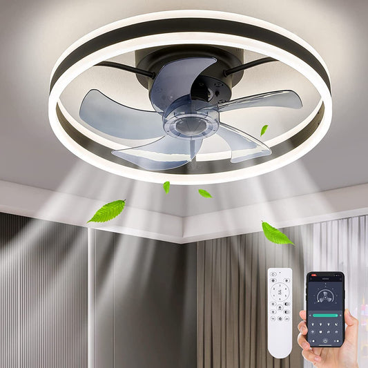 20" Ceiling Fan With Light Remote Control