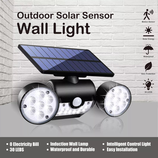 Solar Panel LED Light Flood Lamp Outdoor