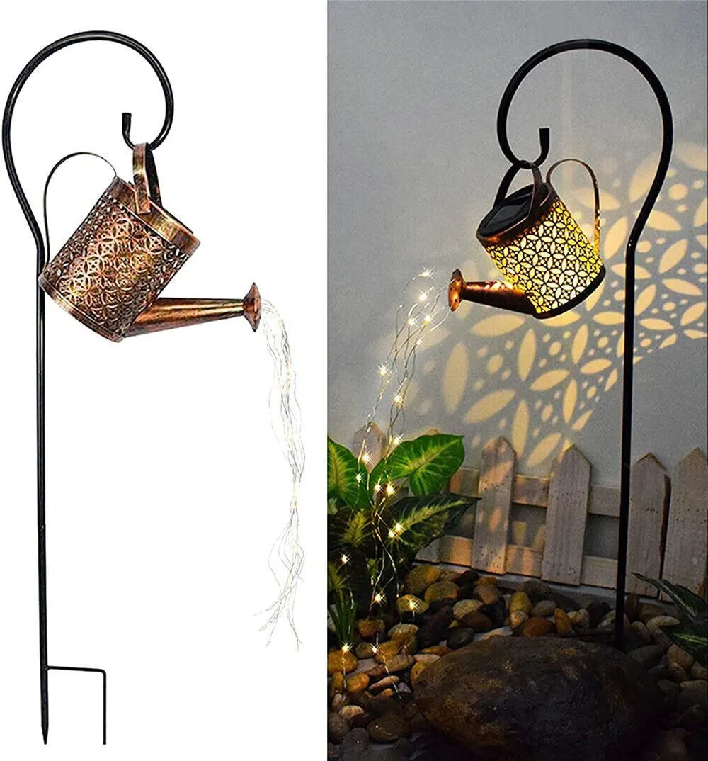 Solar Watering Can Light Garden Outdoor