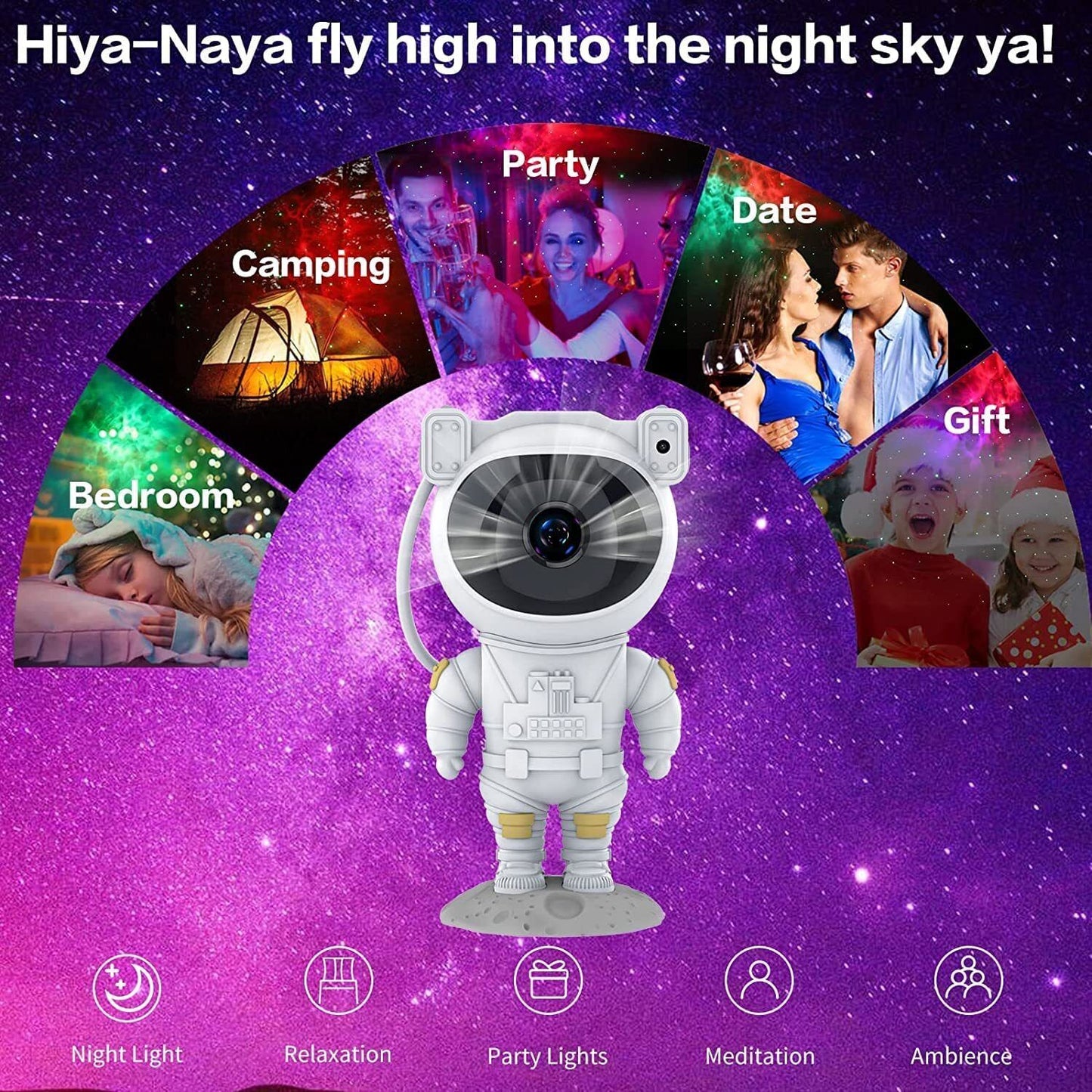 Astronaut Projector Sky Night Light